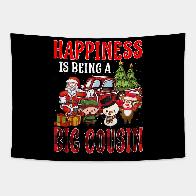 Happiness Is Being A Big Cousin Christmas Tapestry by intelus