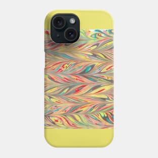 EBRU - Turkish Art of Marbling - Horizontal Colorful Design [ED#1C1V2] Phone Case