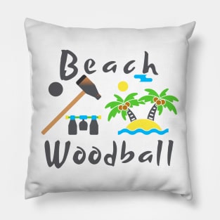 Beach Woodball Championship Pillow