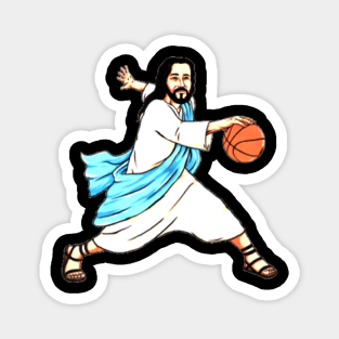 Jesus Play Basketball Funny Christmas Magnets Teepublic