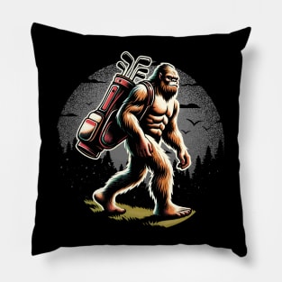 Golfing Bigfoot Pillow