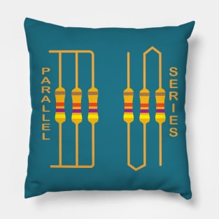 Electrical Resistor Parallel series Connections Design for Electrical engineering Students  electricians engineers Pillow