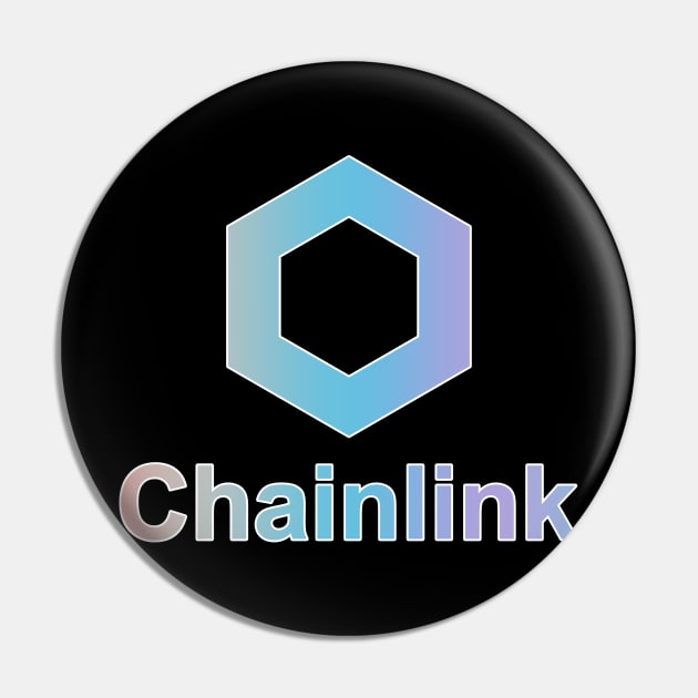 Chainlink Crypto Link Pin by BitcoinSweatshirts