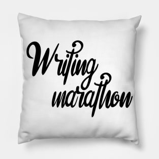 Writing Marathon Pillow