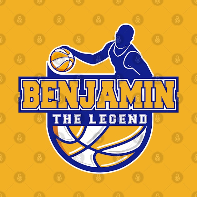 Benjamin The Legend Basketball Custom Player Your Name by Baseball Your Name