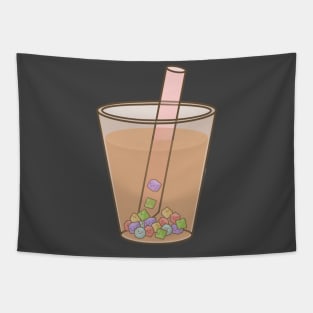 Dice Boba Tea Tapestry