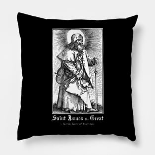 Saint James. Santiago. Patron of Pilgrims. Pillow