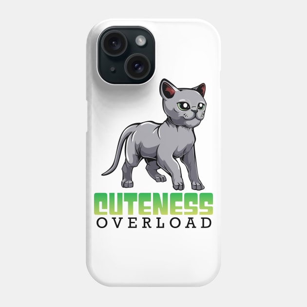 Russian Blue Cat Phone Case by Lumio Gifts