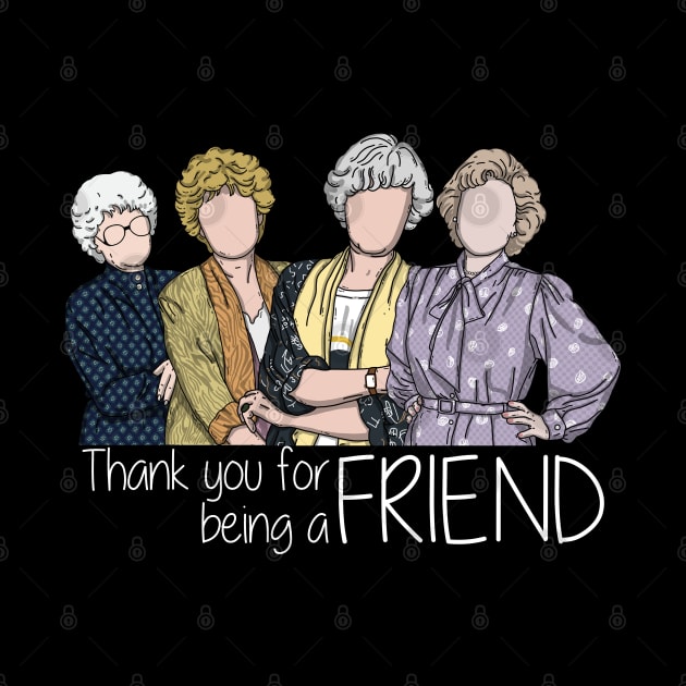 Golden Girls Thank You For Being A Friend Comic Style by mia_me