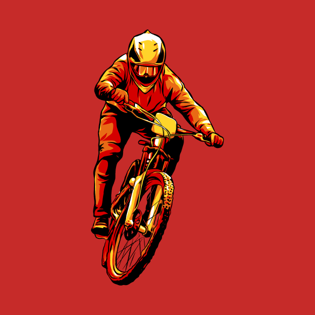 Red Biker by Irkhamsterstock