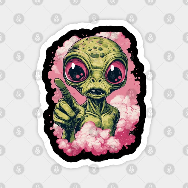 Cosmic Command: The Pointing Alien Magnet by Steve