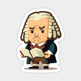 Bach cartoon Magnet