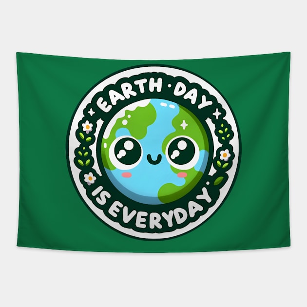 Earth Day Is Everyday Tapestry by DesignByKev