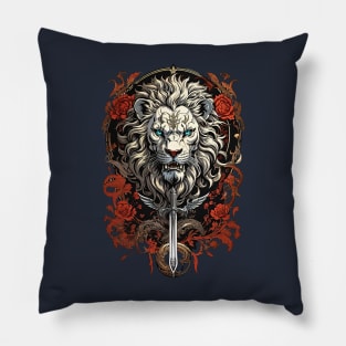 Lion's Head Coat of Arms design Pillow