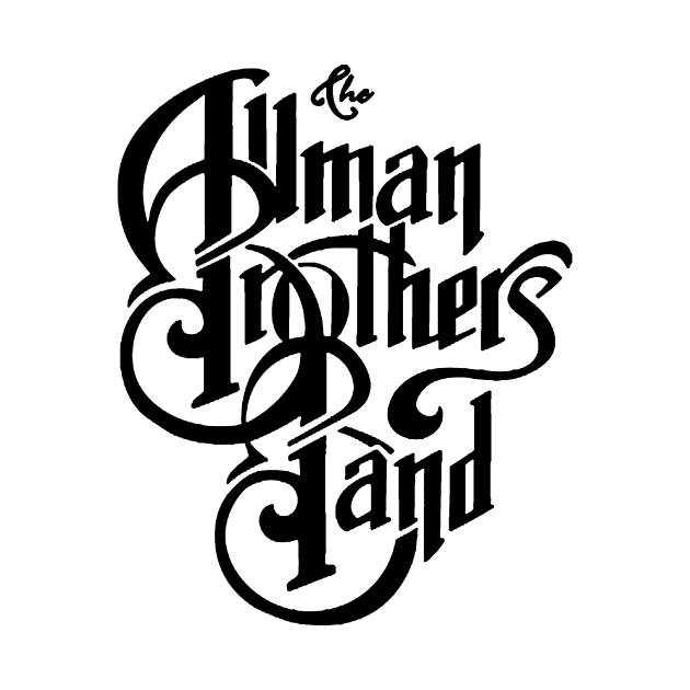 Vintage Allman Bothers Typography Logo by robotbasecamp