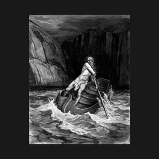 Charon crosses the river Acheron - Gustave Dore T-Shirt