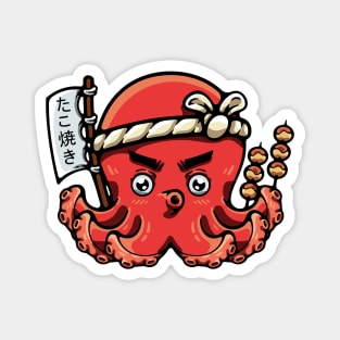 Octopus And Takoyaki Magnet