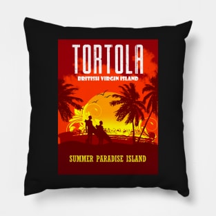 Tortola Summer Paradise Island Pillow