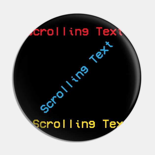 HTML Ugly Scrolling Marquee web developer Pin by alltheprints