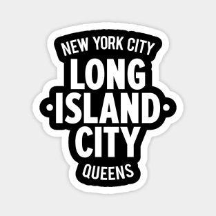 Long Island City Queens Logo - A Minimalist Tribute to Urban Charm Magnet