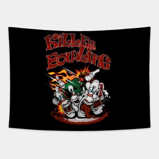 Killer Bowling Pins Fun Tapestry