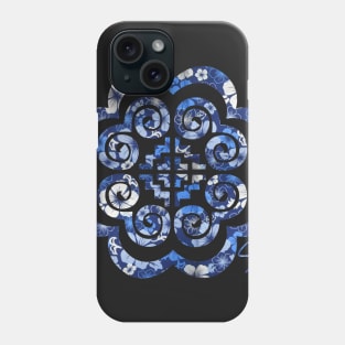 Hmoob Blue Floral Phone Case