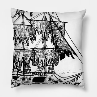 Ghost ship Pillow