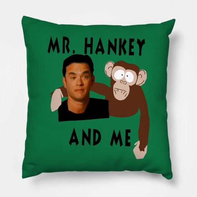 Mr Hankey and Me Pillow by CarbonRodFlanders