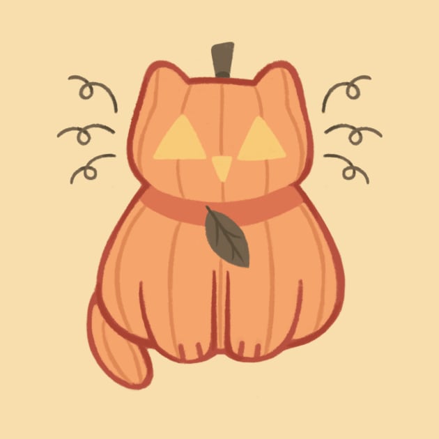 Pumpkin Cat by Niamh Smith Illustrations