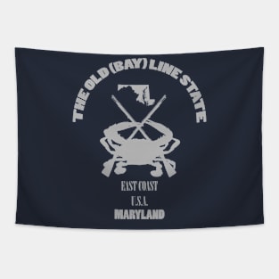 The old (bay) line shirt Tapestry