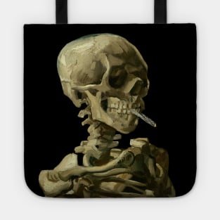Skull with Burning Cigarette by Vincent van Gogh Tote