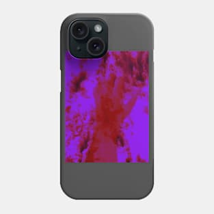 Digital collage and special processing. Psychedelic. Hand reaching on top of some bizarre surface. Dim, blue, pink. So beautiful. Phone Case