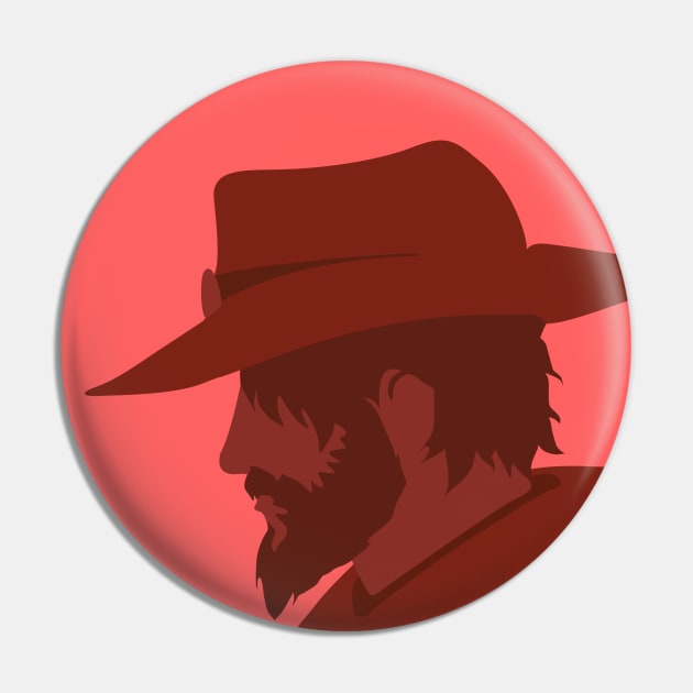 McCree's silhouette Pin by JamesCMarshall