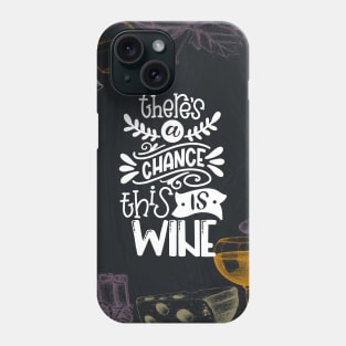 Wine blackboard #17 Phone Case