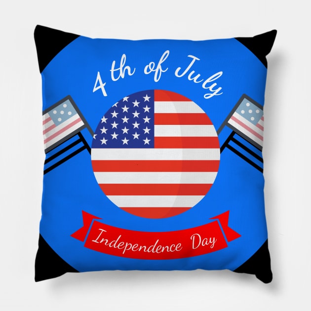 Independence Celebration Pillow by Parin Shop