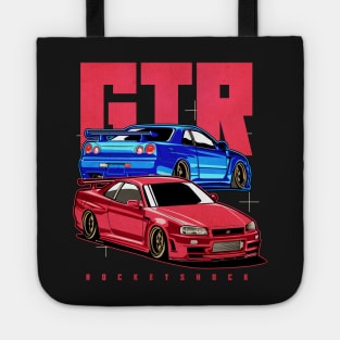 skyline r34 gtr godzilla jdm japan paul walker fast and furious Tote