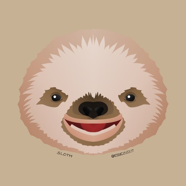 Baby Sloth Face by FunkilyMade