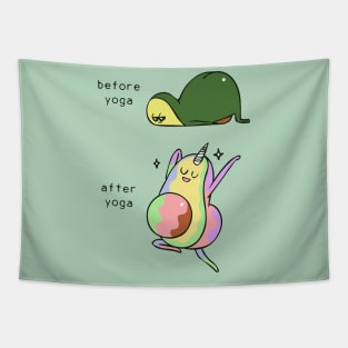 After Yoga Avocado Tapestry