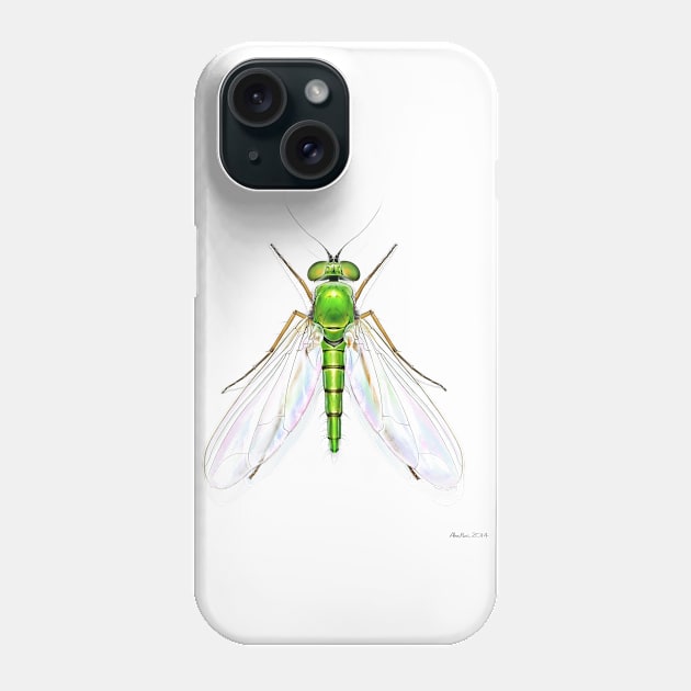 Stilt Legged Fly Phone Case by AlexRiesArt