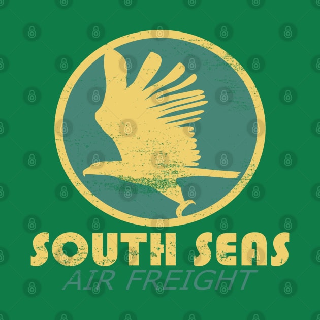 Vintage Travel - South Seas Air Freight (distressed) by TCP