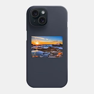 Godrevy Lighthouse, Golden Cornwall Sunset Phone Case