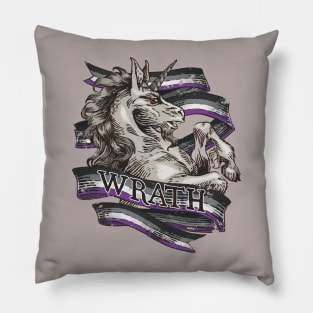 Wrath Unicorn – Asexual Pride Pillow