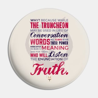 Enunciation of Truth // Comic, Anarchy, Revolution, Anonymous Pin