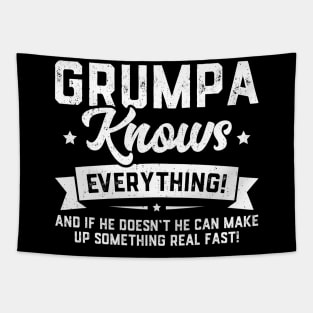 Grumpa Knows Everything Tapestry