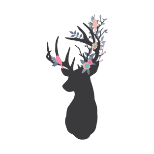 Stag with woodland antlers T-Shirt