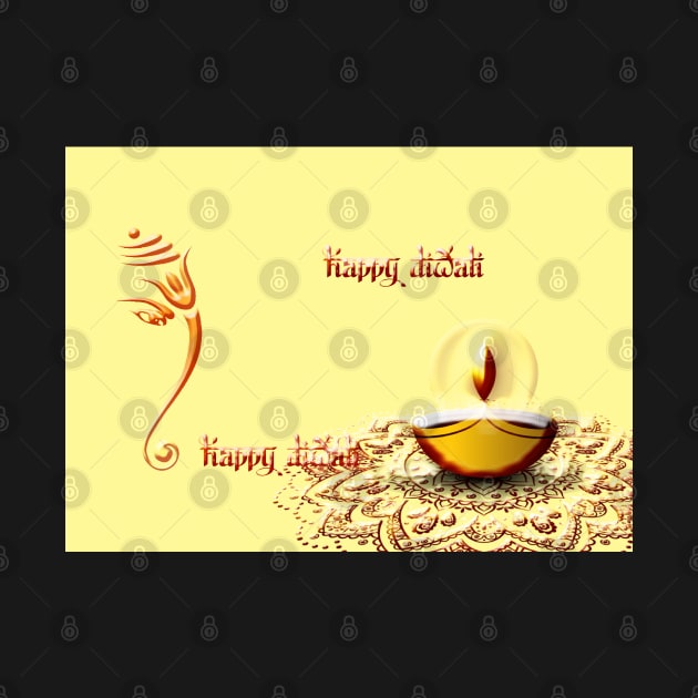 Happy Diwali Greeting Card by justrachna