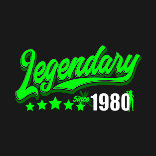 Legendary since 1980, green T-Shirt