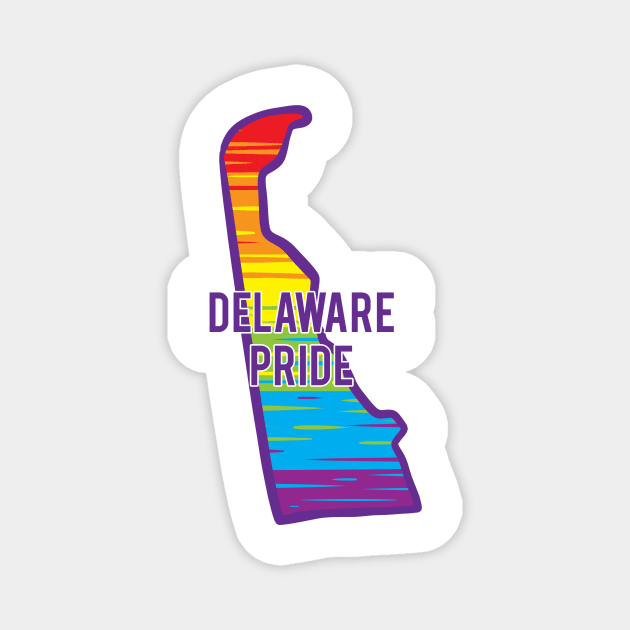 Delaware Pride Magnet by Manfish Inc.