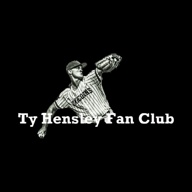 Ty Hensley Fan Club Retro Worn Design by Bleeding Yankee Blue