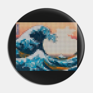 Great Wave Mosaic Pin